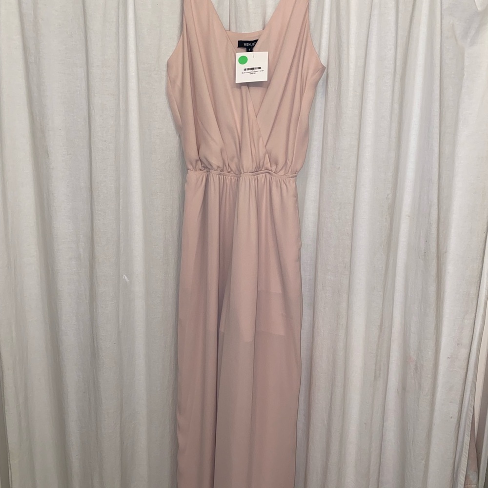 Blush Cropped Jumpsuit-Never worn